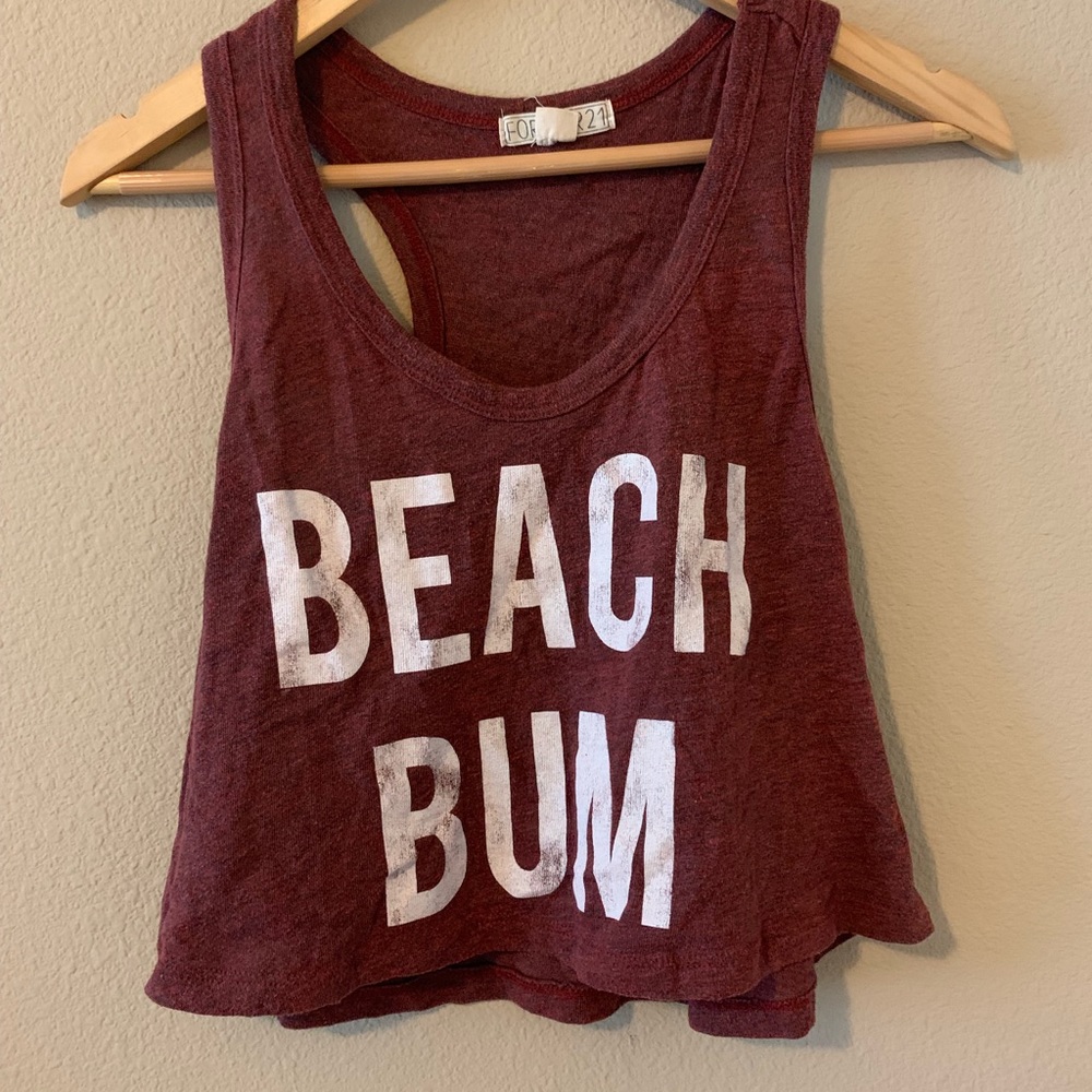 FOREVER21 Beach Bum Crop Top